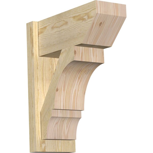 Ekena Millwork Balboa Slat Rough Sawn Outlooker, Douglas Fir, 8"W x 18"D x 22"H OUT08X18X22BOA06RDF - main